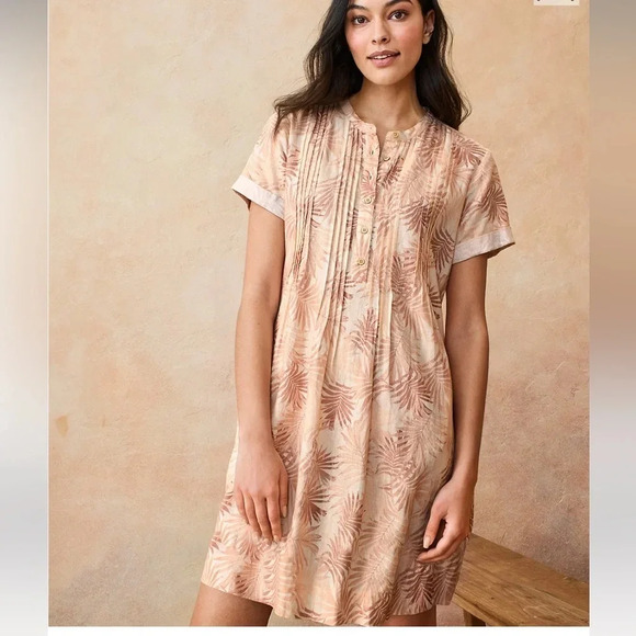 Faherty Gemina Linen Dress with Pockets sustainable beach vacation - Picture 1 of 11